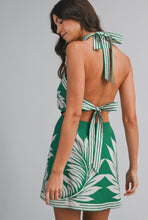Load image into Gallery viewer, Green Halterneck Mini Dress
