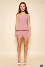 Load image into Gallery viewer, Gingham Hourglass Strapless Top