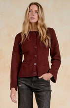 Load image into Gallery viewer, The Bordeaux Button Cardigan