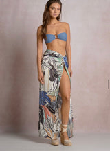 Load image into Gallery viewer, Botanical High Slit Skirt