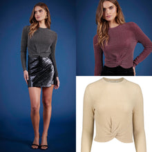 Load image into Gallery viewer, Lurex Bonita Twist Front Top