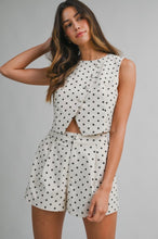 Load image into Gallery viewer, Dotted Darling Linen Short Set