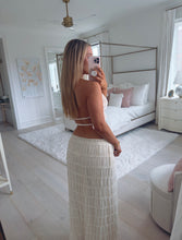 Load image into Gallery viewer, Cream Lace Backless Halter Top