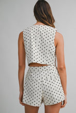 Load image into Gallery viewer, Dotted Darling Linen Short Set
