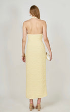 Load image into Gallery viewer, Butter Yellow Halter Midi Dress