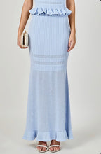 Load image into Gallery viewer, Powder Blue Knit Fitted Maxi Skirt