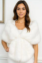 Load image into Gallery viewer, Faux Fur Shawl Wrap Poncho