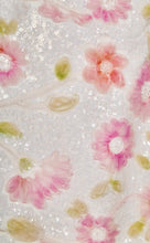 Load image into Gallery viewer, Floral Sequin Lace Mini Dress