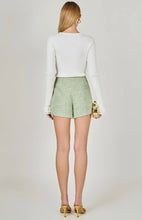 Load image into Gallery viewer, Mint Multi Tweed High Waisted Shorts