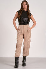 Load image into Gallery viewer, Katie Scoop Back Black Metallic Top