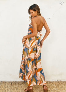 Destinations Strapless Tie Back Maxi Dress