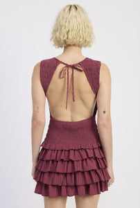 Erin Smocked Ruffle Mini Dress