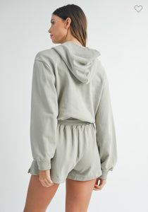 French Terry Hooded Romper