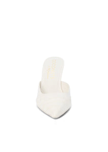 Greer Ivory Croc Heels