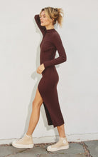 Load image into Gallery viewer, Mock Neck Bodycon Sweater Dress