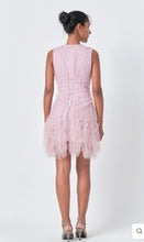 Load image into Gallery viewer, Mulberry Tulle Ruffled Mini Dress