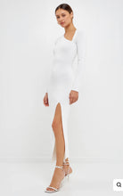 Load image into Gallery viewer, White Cutout Maxi Dress