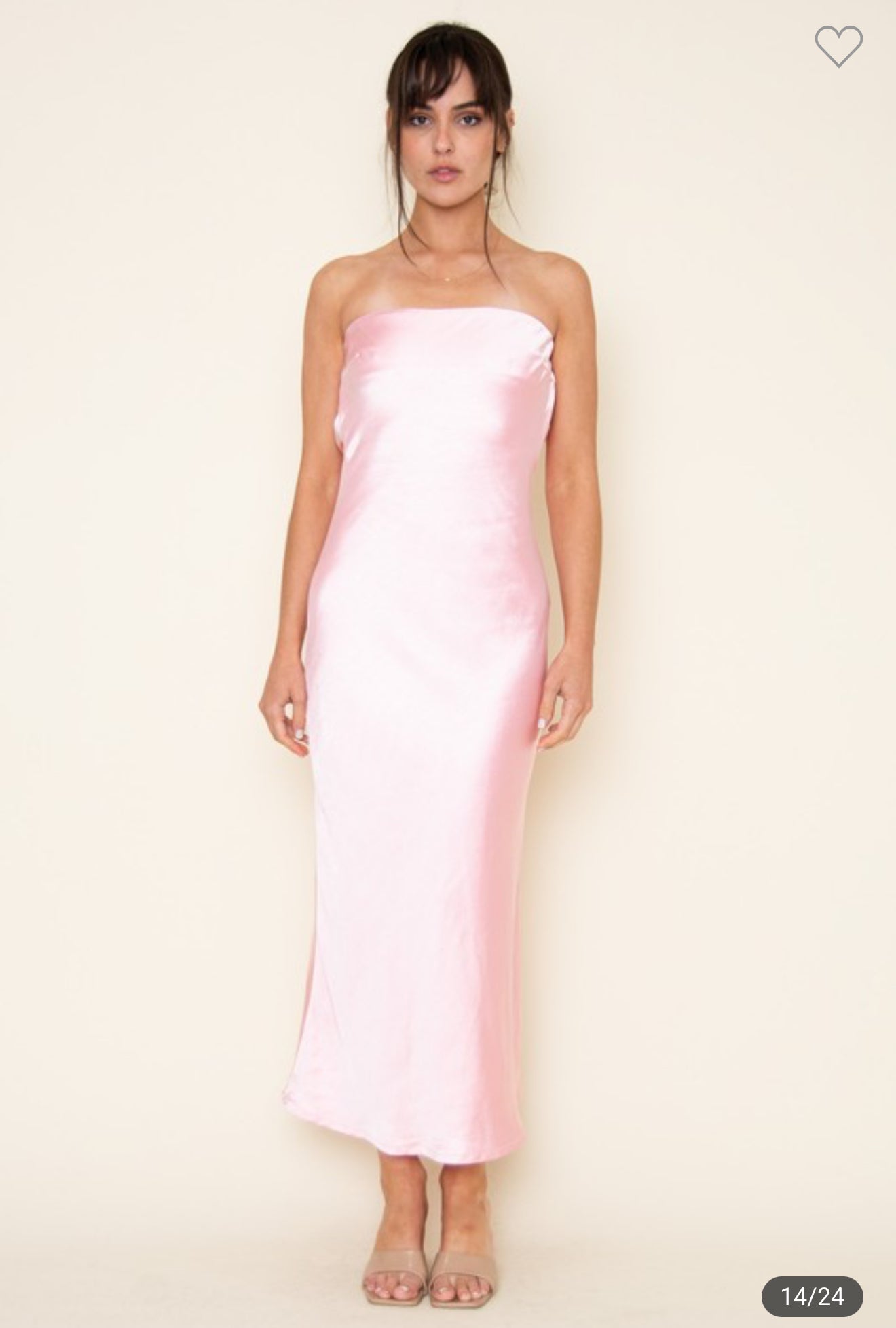 Light PInk Chic Strapless Open Back Midi Dress Shop Christine's Boutique Light PInk Chic Strapless Open Back Midi Dress Shop Christine's Boutique