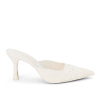 Load image into Gallery viewer, Greer Ivory Croc Heels