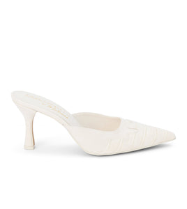 Greer Ivory Croc Heels