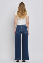 Load image into Gallery viewer, Dark Denim High Rise Wide Trouser Jeans