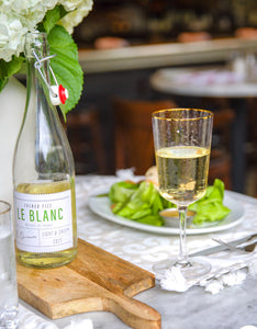 Hammered Clear Wine Glass