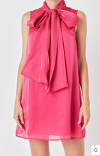 Load image into Gallery viewer, Fuchsia Organza Mini Dress