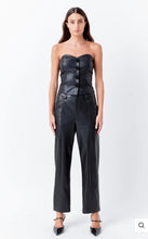 Load image into Gallery viewer, Faux Leather Strapless Top