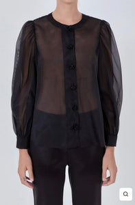 Organza Jewel Top