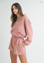 Load image into Gallery viewer, French Terry Hooded Romper