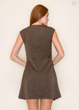 Load image into Gallery viewer, Satin Drape Neck Mini Dress