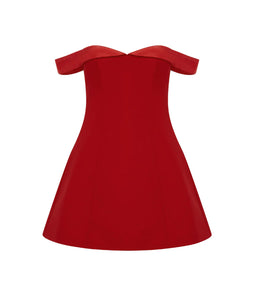 *Preorder* Ebony Mini Dress-red