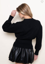 Load image into Gallery viewer, Black Classy Elevated Cardigan