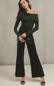 Faux Leather High Waist Pants