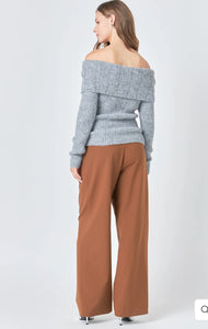 Brown High Waisted Trousers