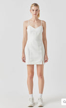 Load image into Gallery viewer, Ivory Double Elastic Mini Dress