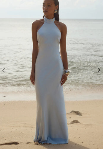 Brigitte Maxi Dress- Ice Blue