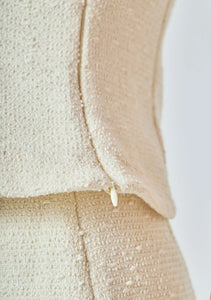 Tweed Skinny Strap Top