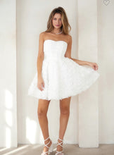 Load image into Gallery viewer, Off White Organza Rossette Dress