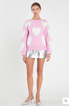 Load image into Gallery viewer, Long Sleeve Heart Sweater