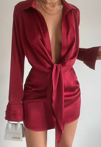 Ruby Silk Dress