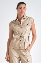 Load image into Gallery viewer, Stone Faux Leather Vest