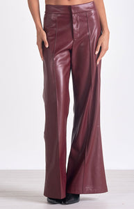 Faux Leather High Waist Pants