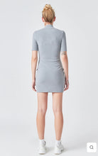 Load image into Gallery viewer, Heather Grey Soft Mock Neck Mini Dress