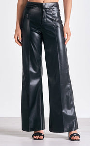 Faux Leather High Waist Pants