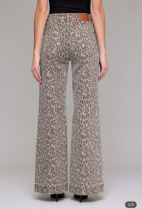 Cheetah Flare Jeans