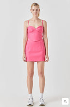 Load image into Gallery viewer, Pink Top Stitched Mini Skirt