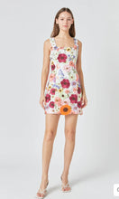 Load image into Gallery viewer, White Floral Embroidered Mini Dress