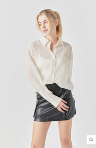 Organza Oversized Shirt