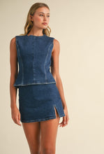 Load image into Gallery viewer, Denim Open Back Set